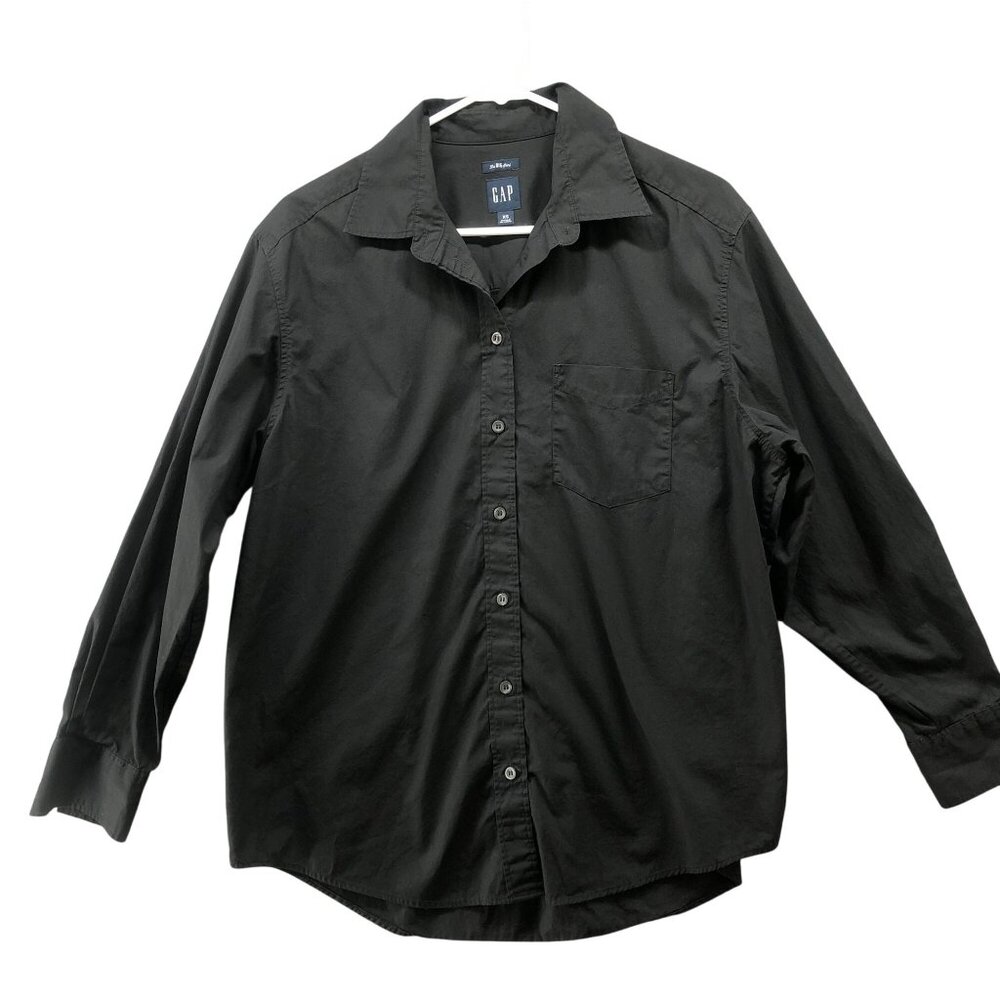 GAP Black Button-Down Shirt